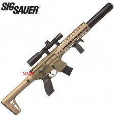 Sig Sauer MCX 30 Shot 88g CO2 Air Rifle FDE with Sig 1 4 x 24 Telescopic Sight .177 calibre Pellet