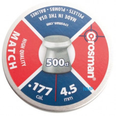 CROSMAN Match Wadcutter flat head .177 calibre 7.9 grain tin of 500